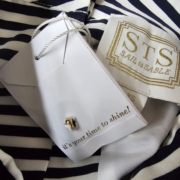 Sail to Sable Striped Sleeveless Top with Colorful Hem, New, Size XS - Picture 10 of 14